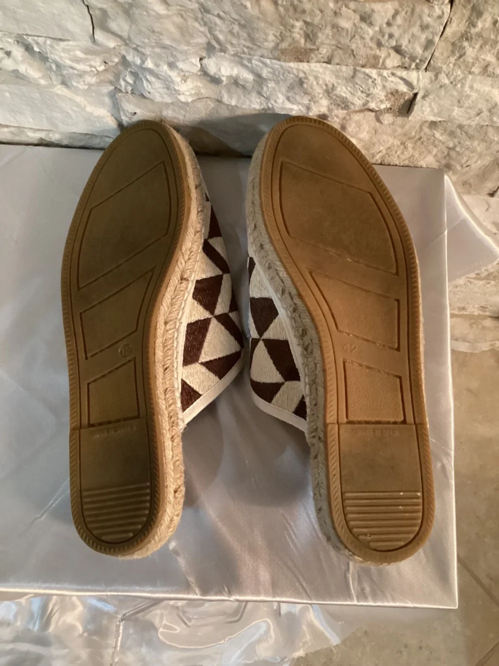Todd Snyder x Guanabana Geometric Woven Mule Espadrilles Men’s Size 12 EU 45